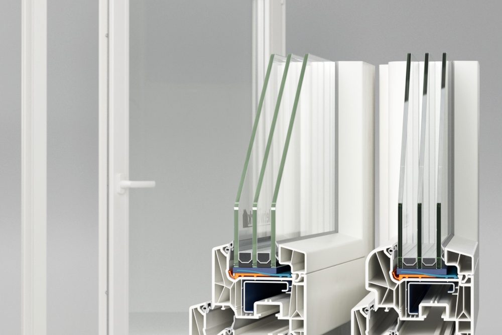 Premium Fenstersystem mit 80 bis 92 mm Bautiefe